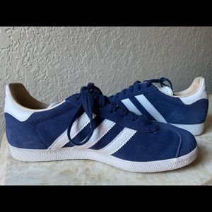 Blue Adidas Gazelle size 8